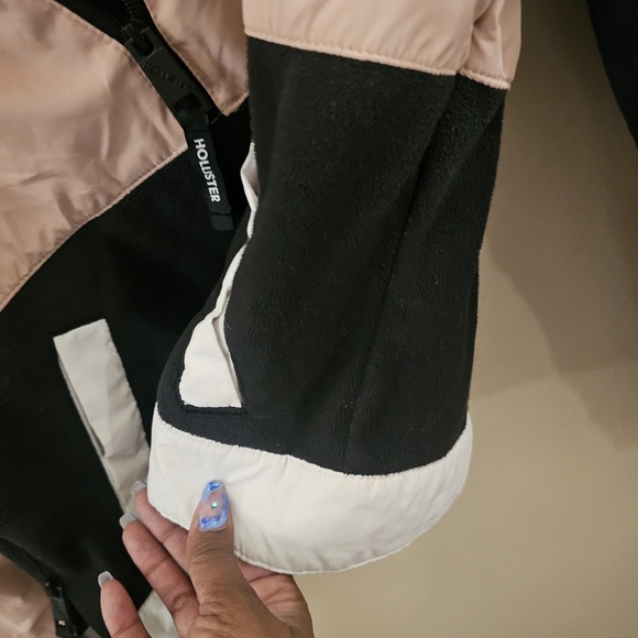 Pink and Black Windbreaker Jacket by Hollister - Picture 5 of 12